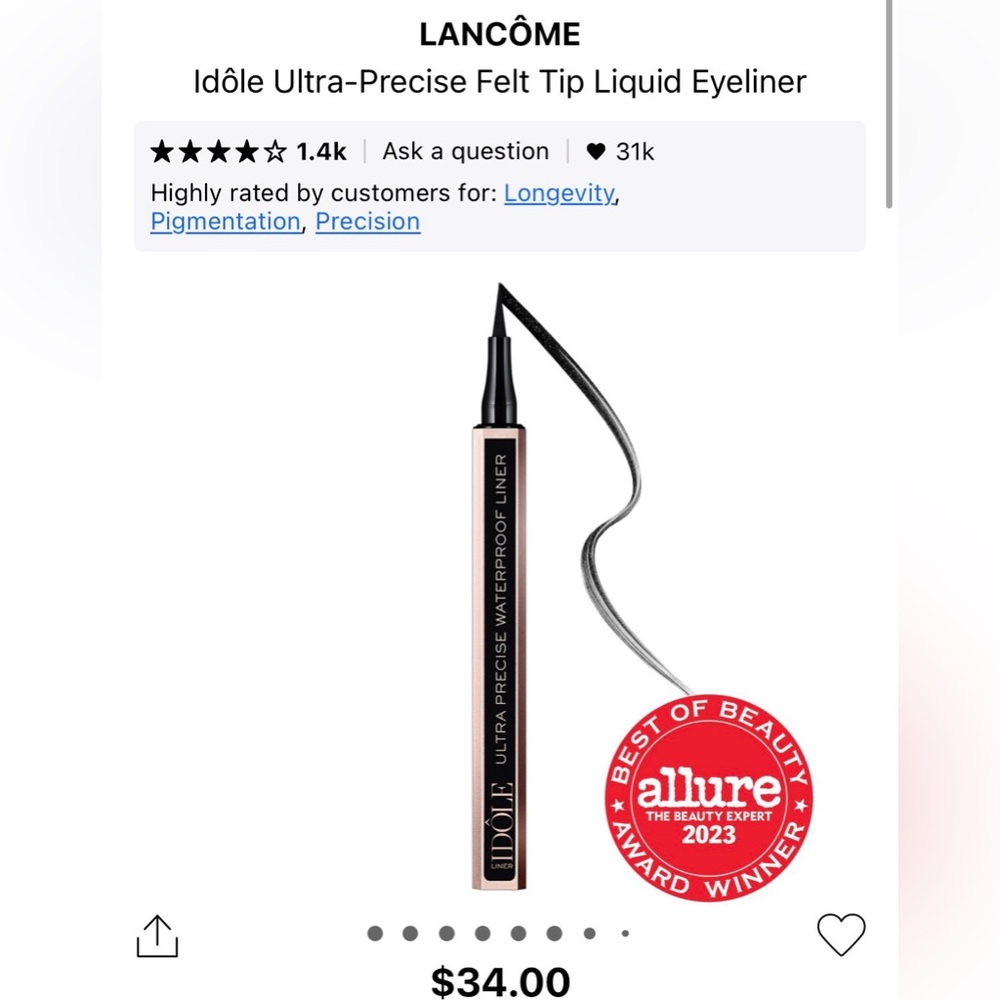 Lancôme Idôle Ultra-Precise Felt Tip Liquid Eyeliner